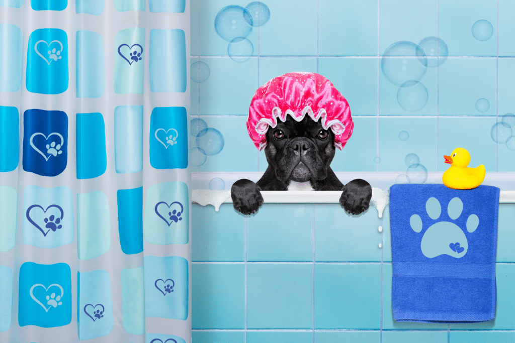 Best Dog Themed Bathroom Decor Ideas shower curtain