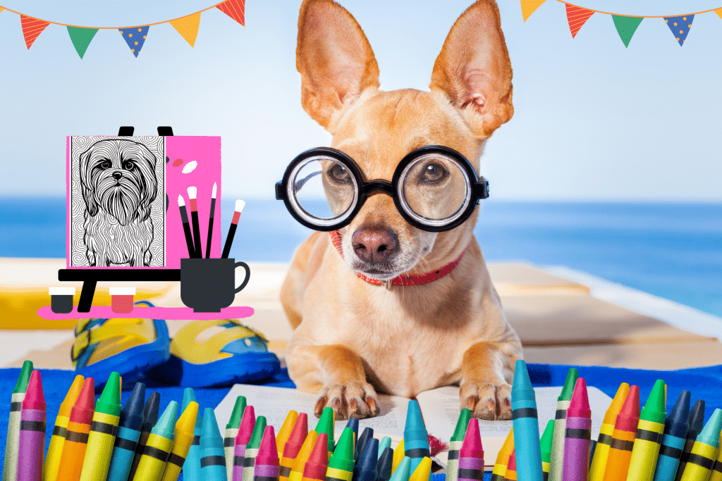 Free Adult Coloring Pages for Dog Lovers