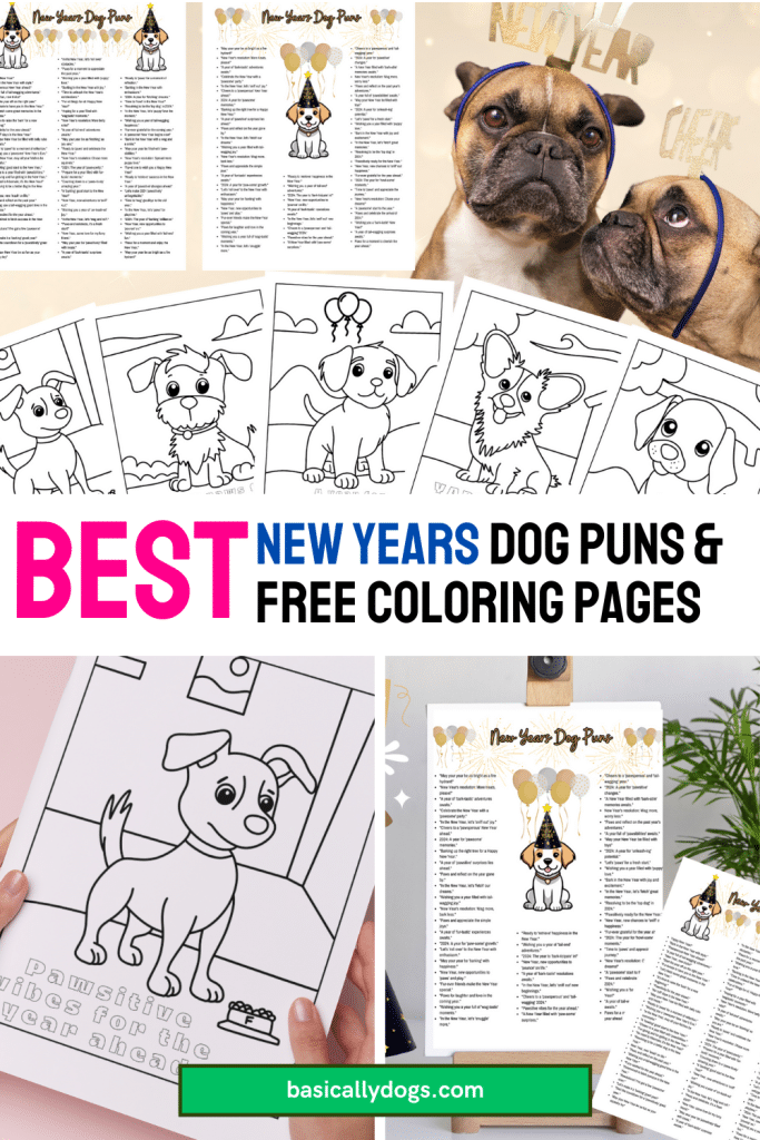 new years Dog Puns pins 2