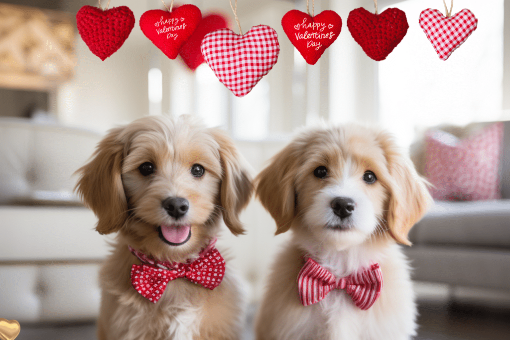 Dog Valentine’s Day outfits bowties