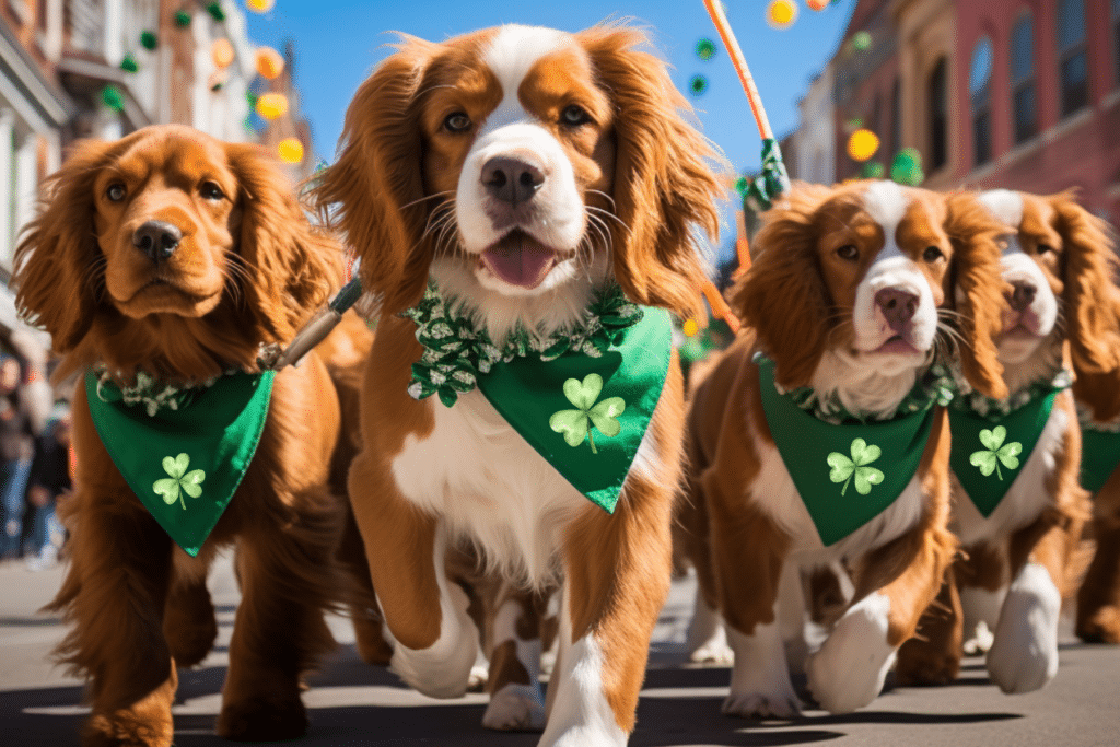 Dog St. Patrick's Day Outfits and Accessories bandanas