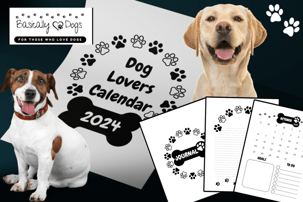 free printable dog lovers calendar
