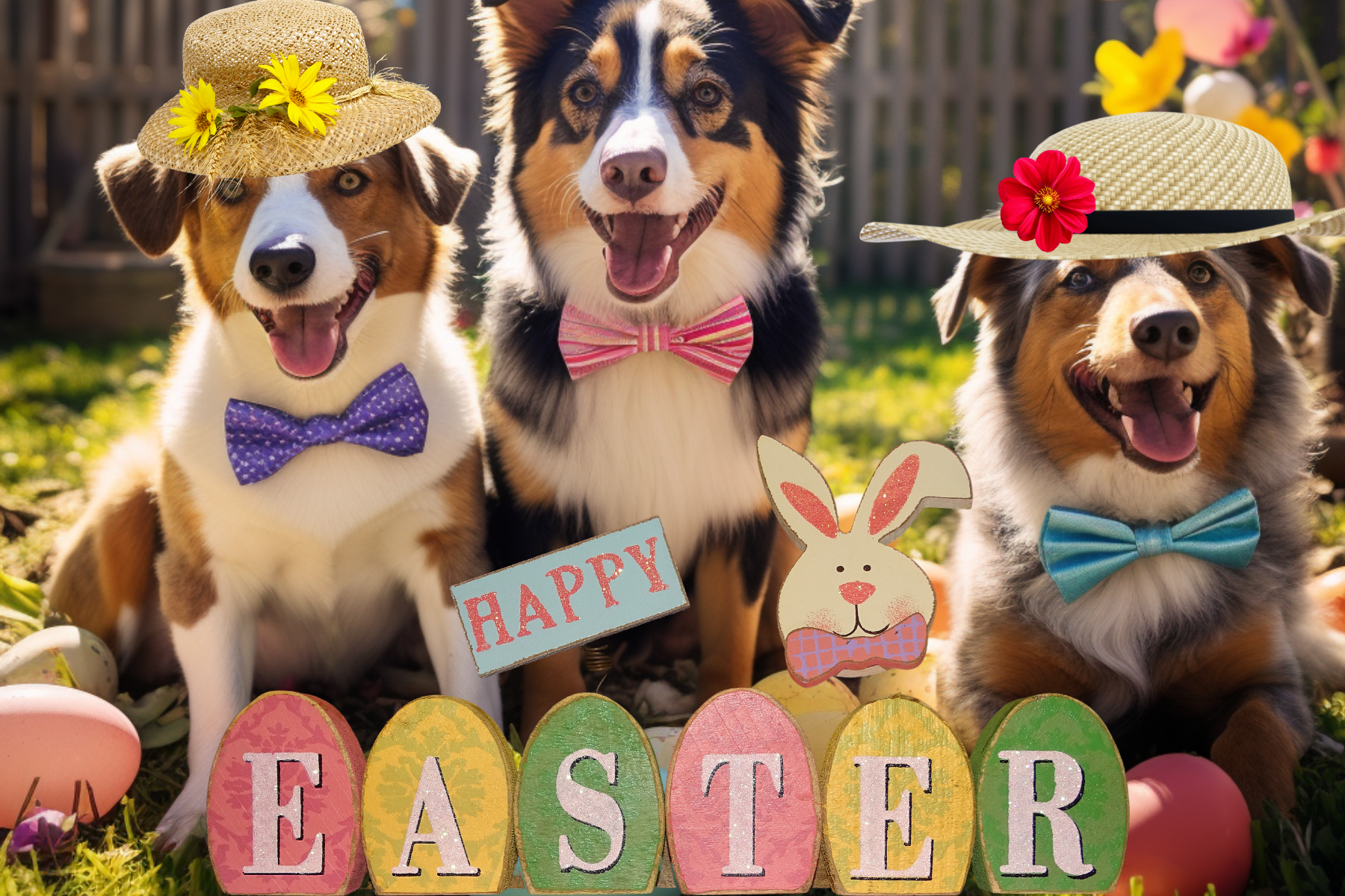 Easter outfits for dogs with hats