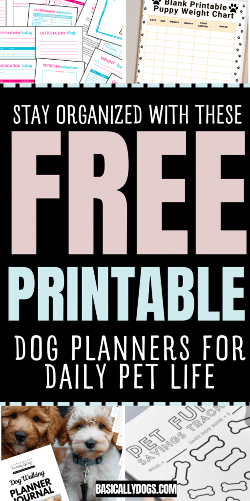 10 Free Printable Dog Planners Every Pet Owner Needs (Walking, Training, Puppy Care & More) 2