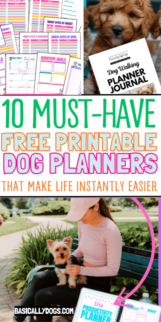 10 Free Printable Dog Planners Every Pet Owner Needs (Walking, Training, Puppy Care & More) 3