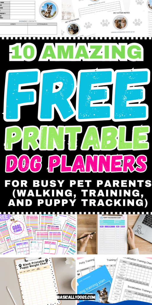 10 Free Printable Dog Planners Every Pet Owner Needs (Walking, Training, Puppy Care & More) 4