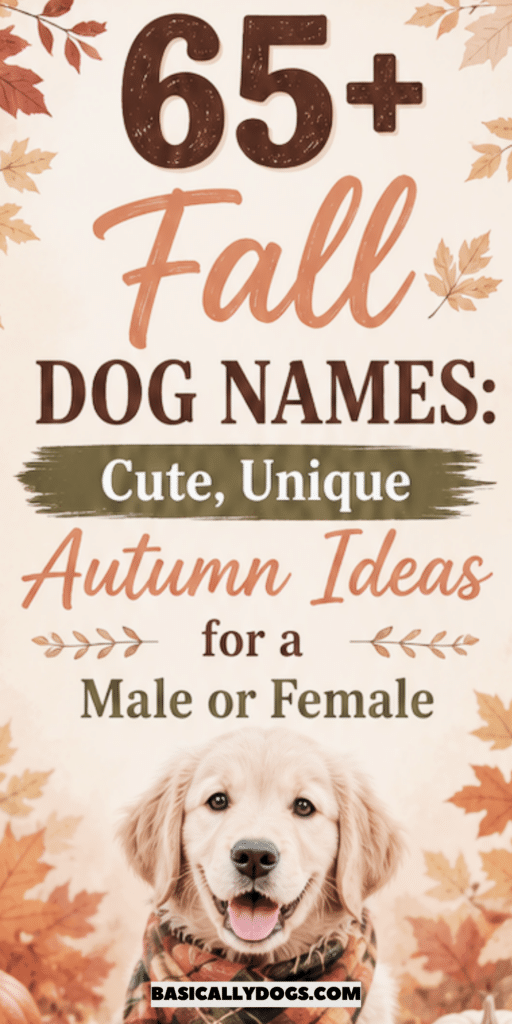 65+ Fall Dog Names_ Cute, Unique Autumn Ideas for a Male or Female 1